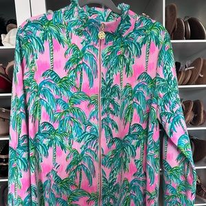 Lilly Pulitzer zip up jacket size XL. EUC possibly never been worn.